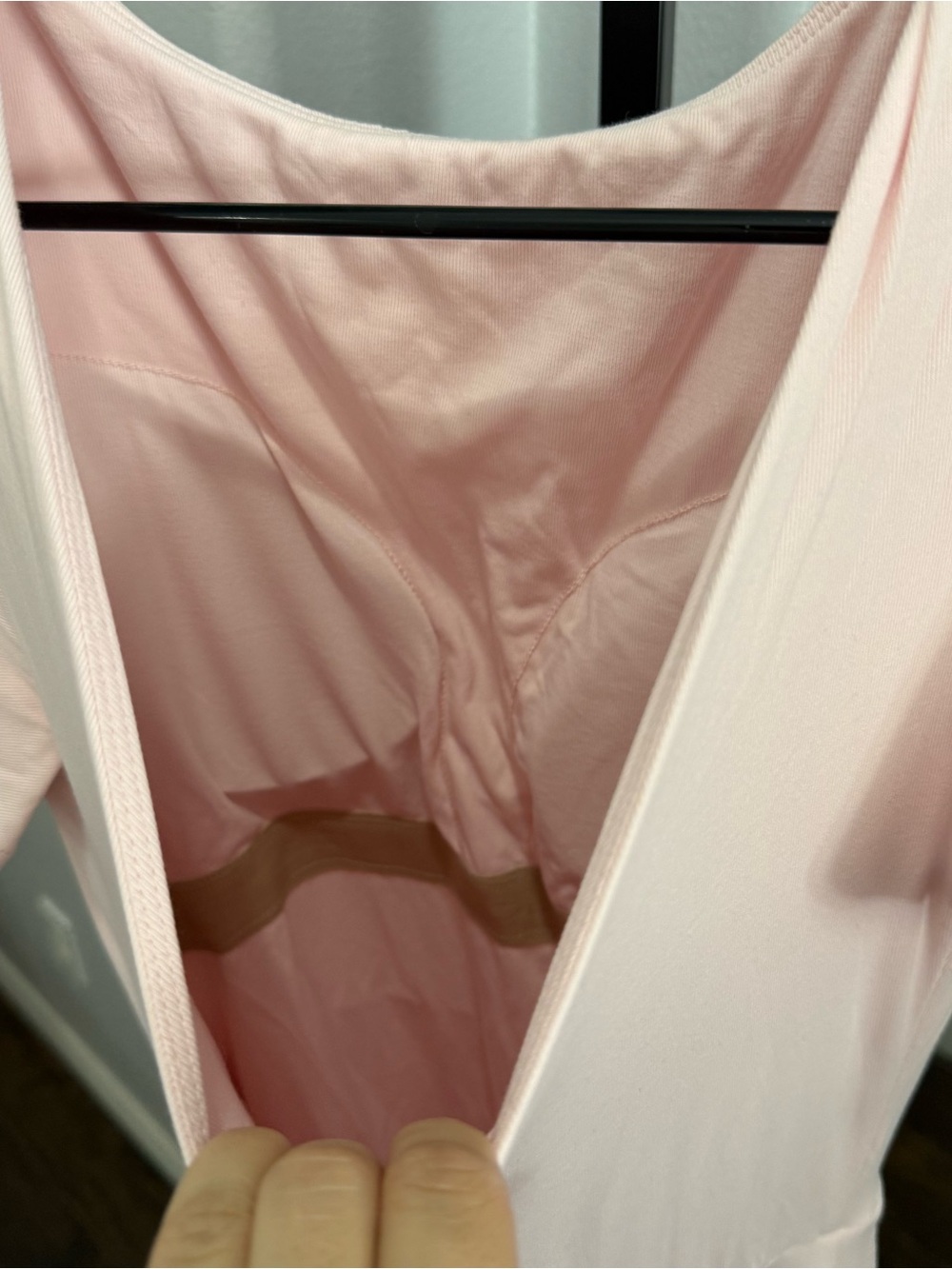 NWT OGL Eco-SkinKiss® Flutter Sleeve New Airy Bra Midi Dress Pink Size Small - Picture 5 of 7